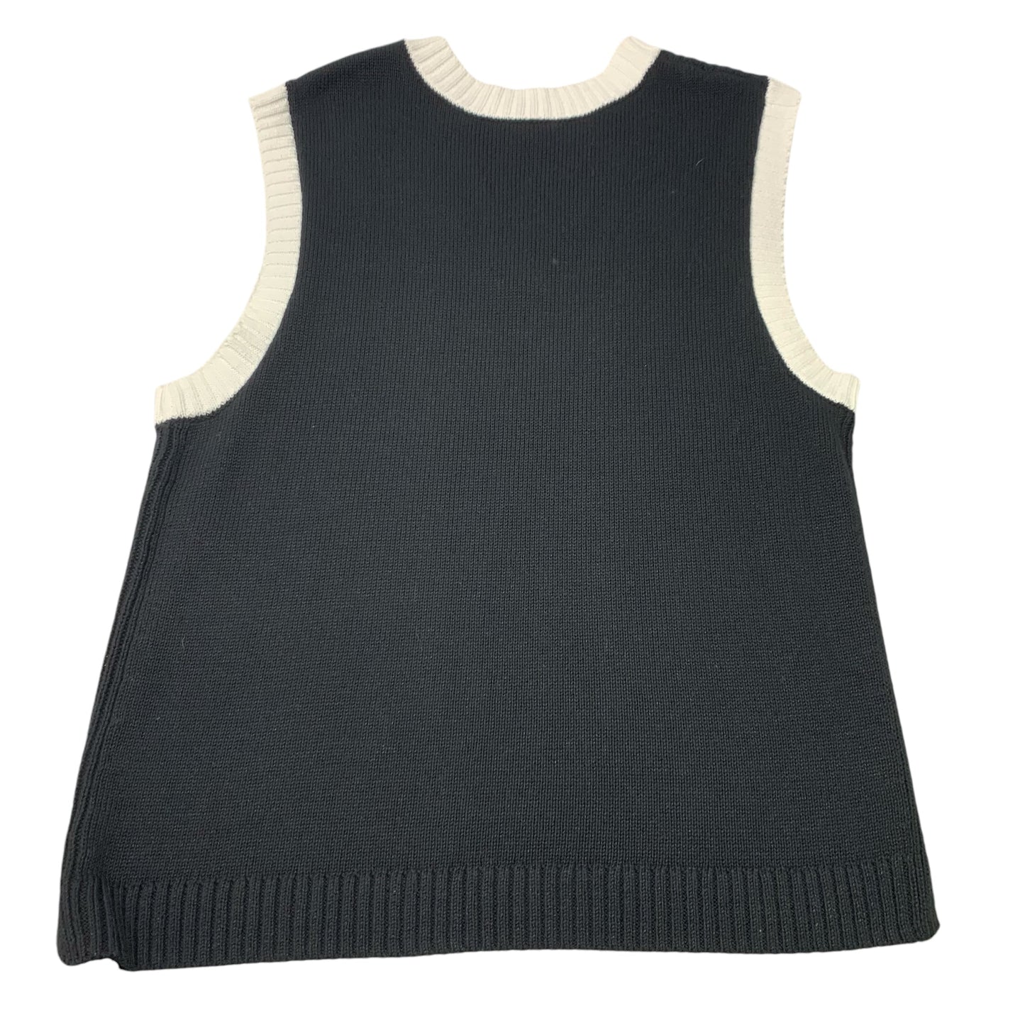 Vest Sweater By Talbots In Black, Size: Xlp