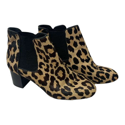 Boots Designer By Kate Spade In Animal Print, Size: 8.5