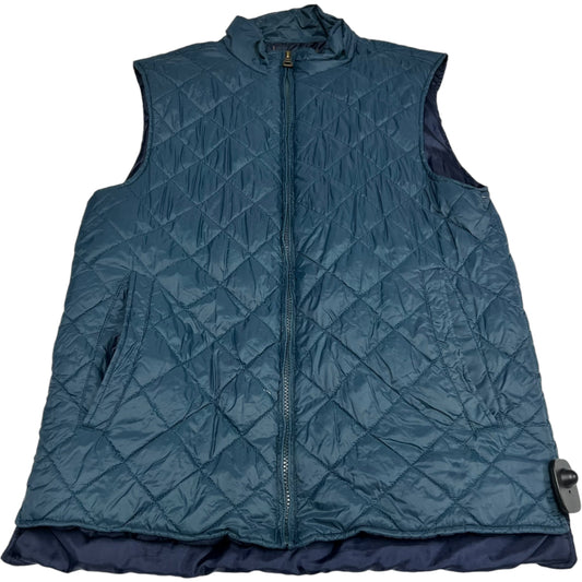 Vest Puffer & Quilted By Weatherproof In Blue, Size: S