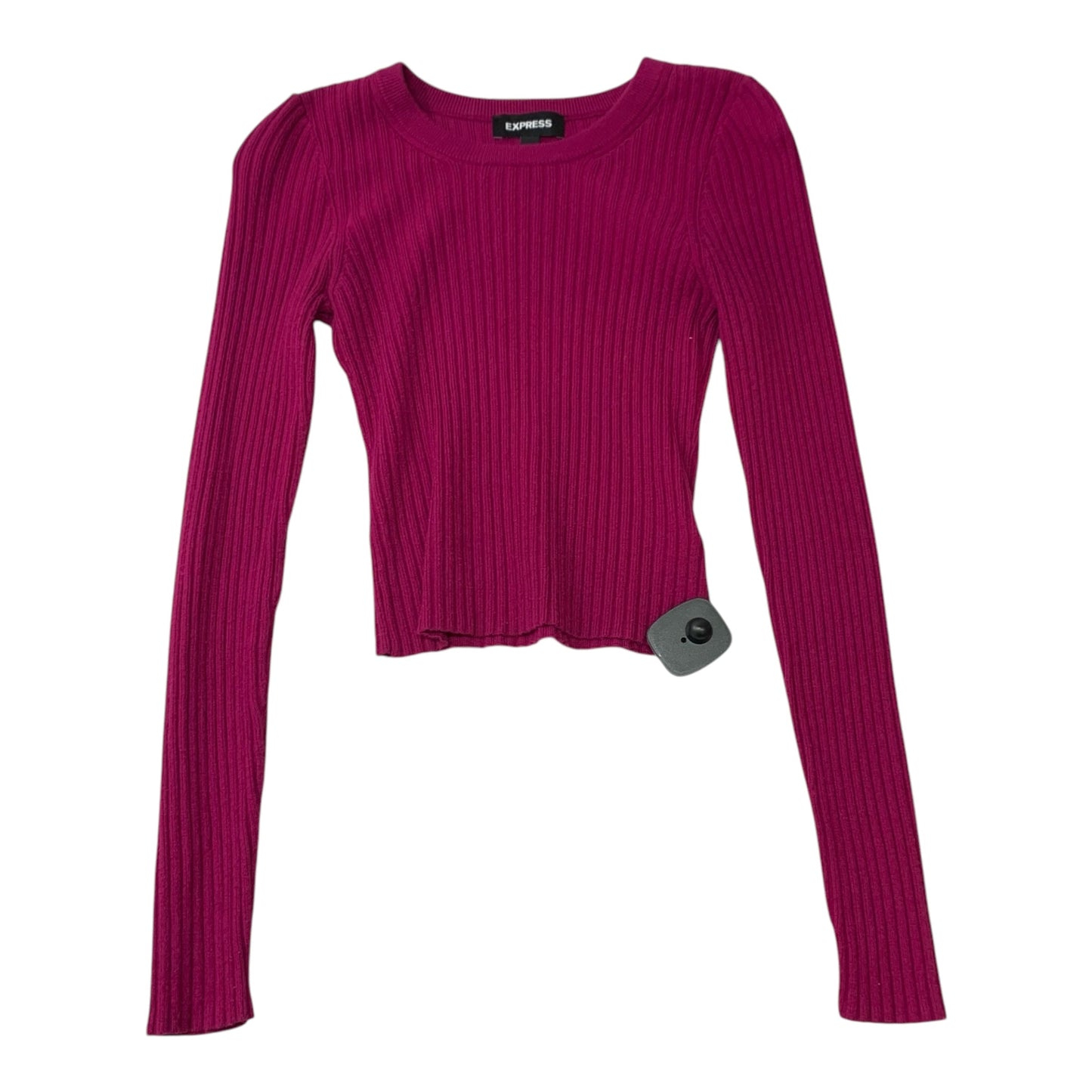 Top Long Sleeve By Express In Pink, Size: Xs