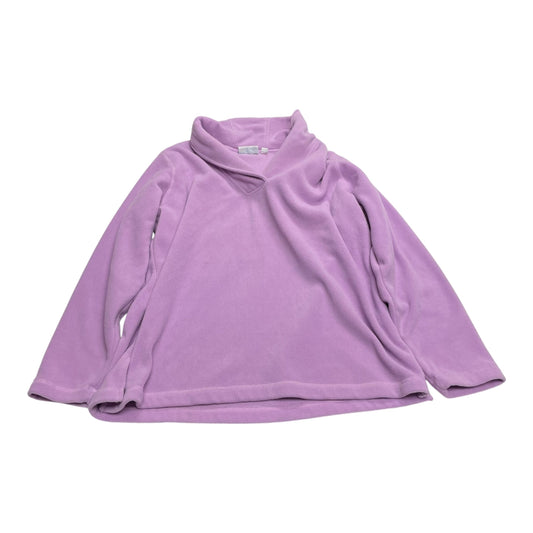 Sweatshirt Collar By Denim And Company In Purple, Size: Xl