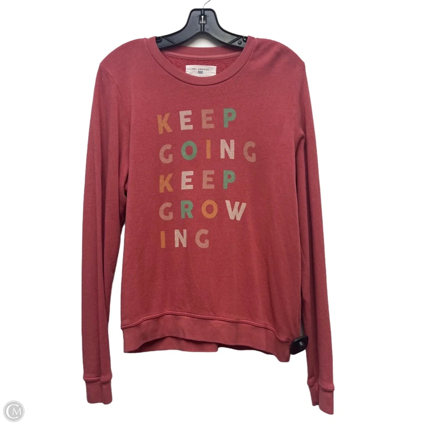 Sweatshirt Crewneck By Sol Angeles In Pink, Size: L