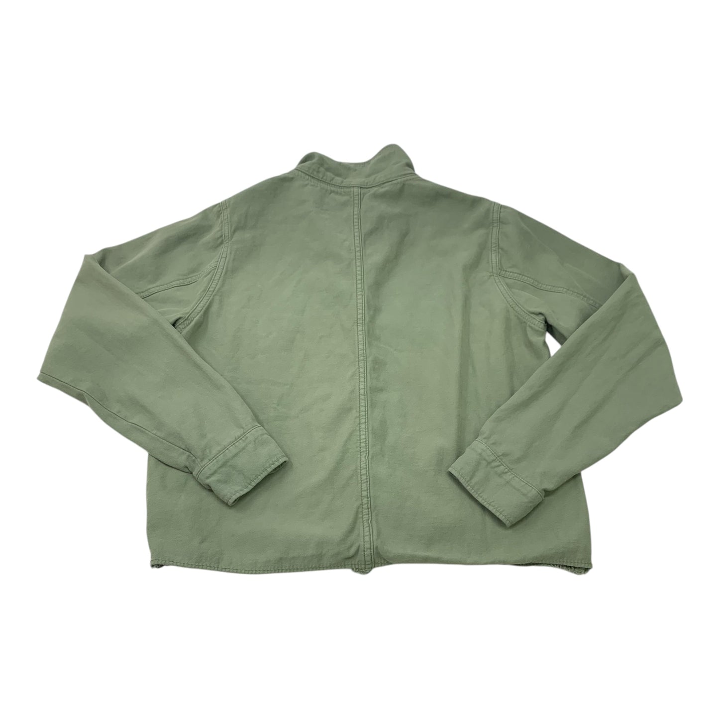 Jacket Shirt By Free People In Green, Size: Xs