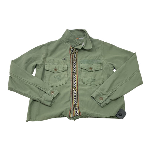 Jacket Shirt By Free People In Green, Size: Xs