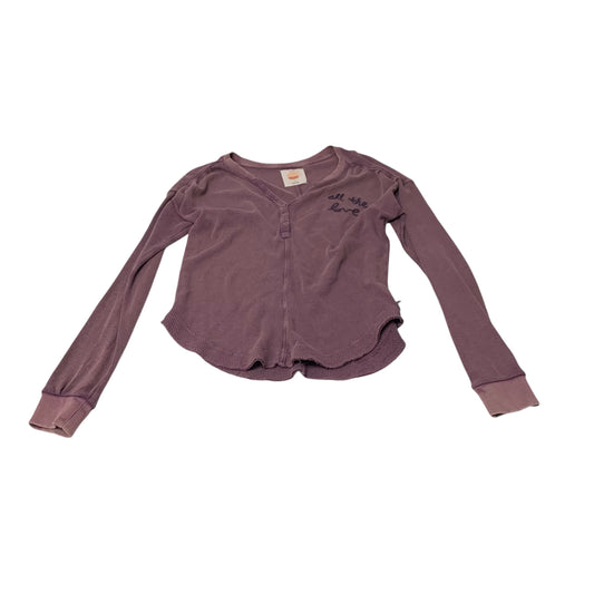 Top Long Sleeve By Daily Practice By Anthropologie In Purple, Size: Xs