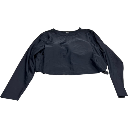 Athletic Top Long Sleeve Crewneck By Old Navy In Black, Size: 2x