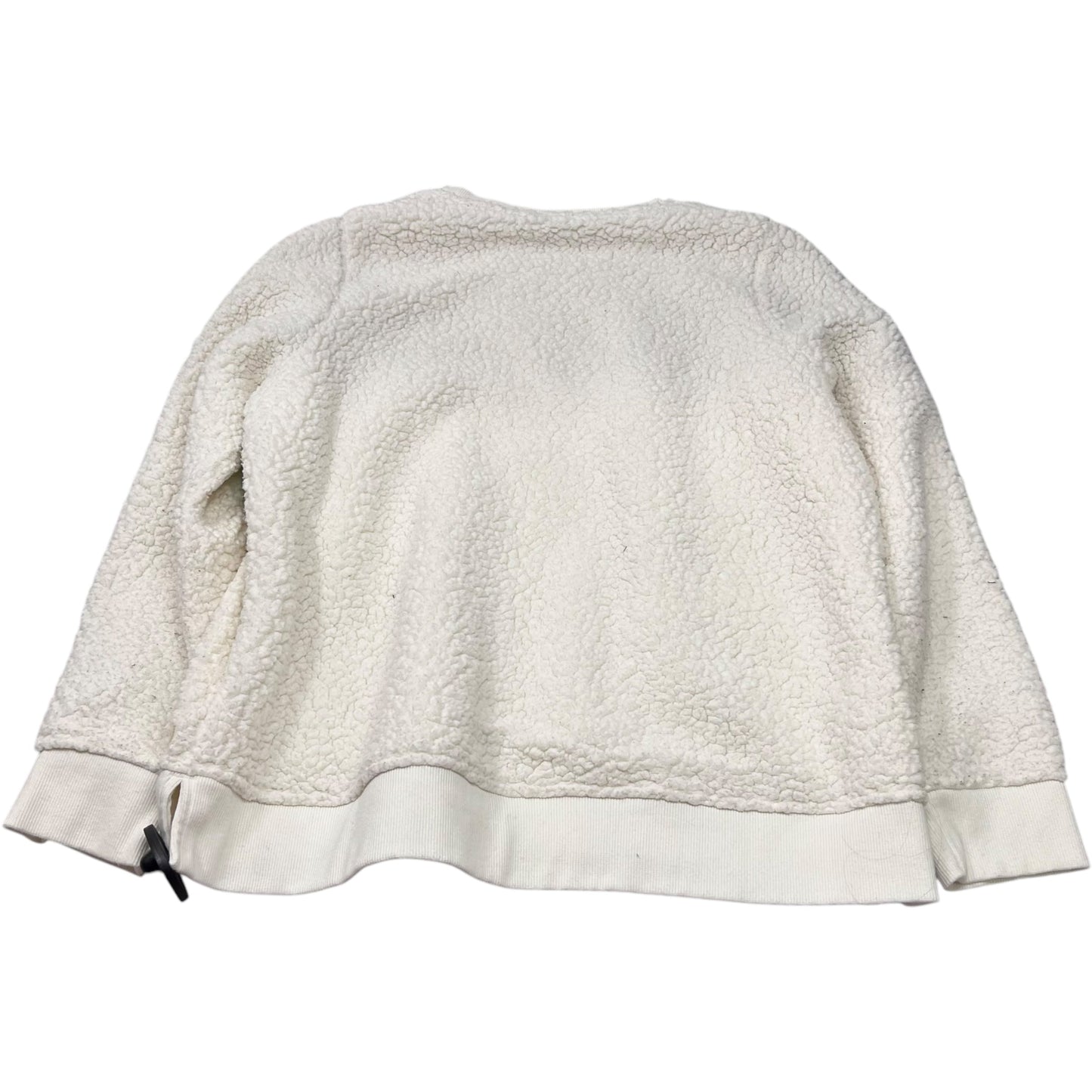 Sweatshirt Crewneck By Calvin Klein In Cream, Size: M