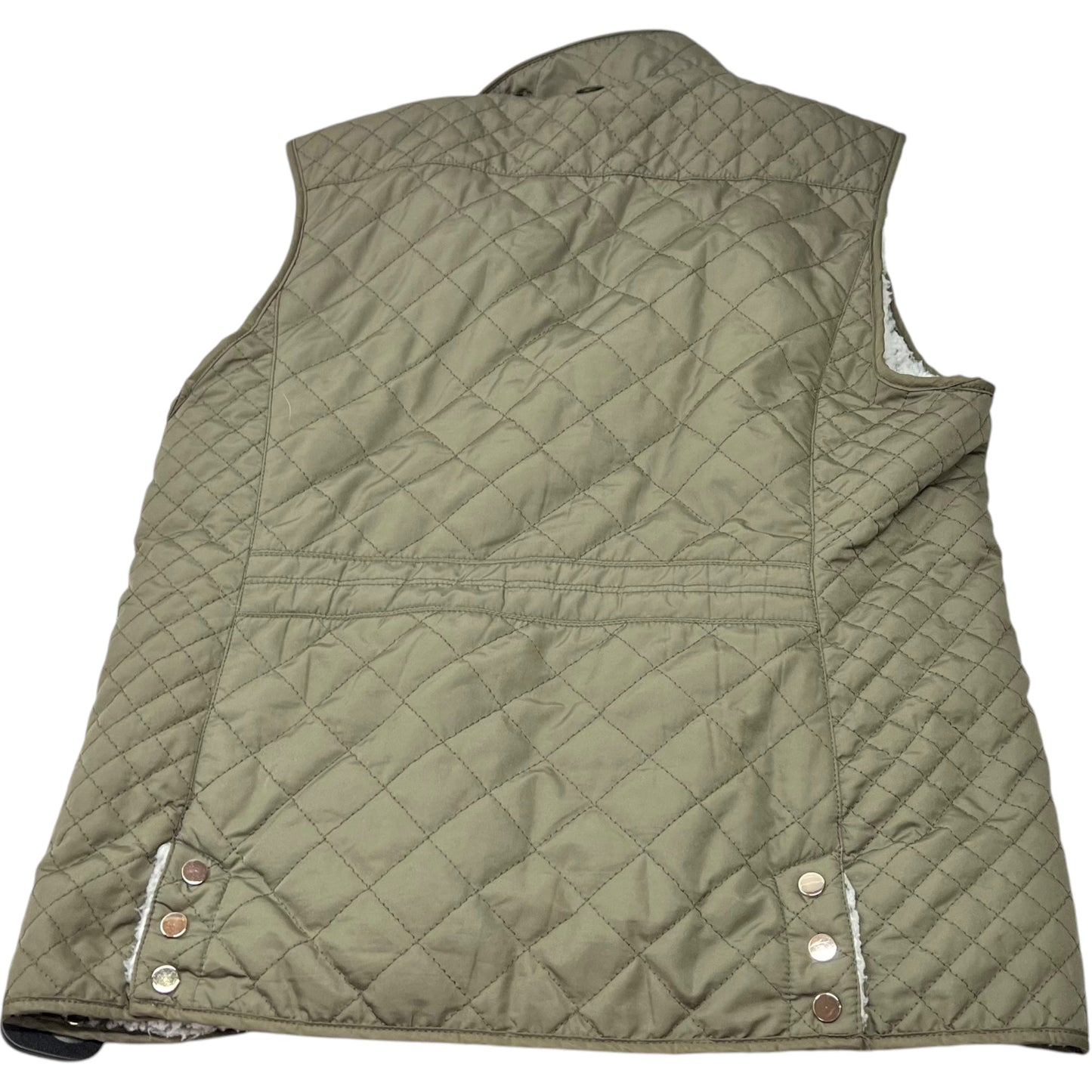 Vest Puffer & Quilted By Miami In Green, Size: M