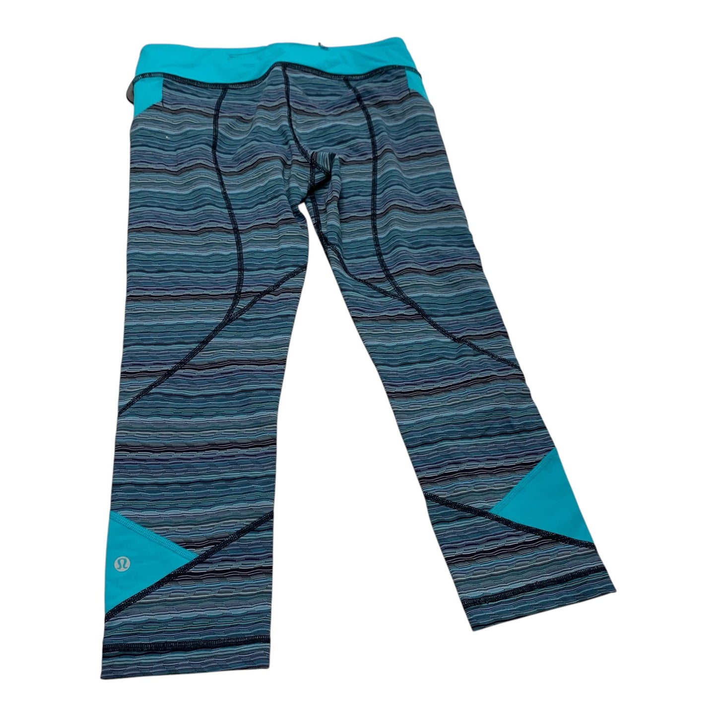 Athletic Capris By Lululemon In Blue, Size: 8