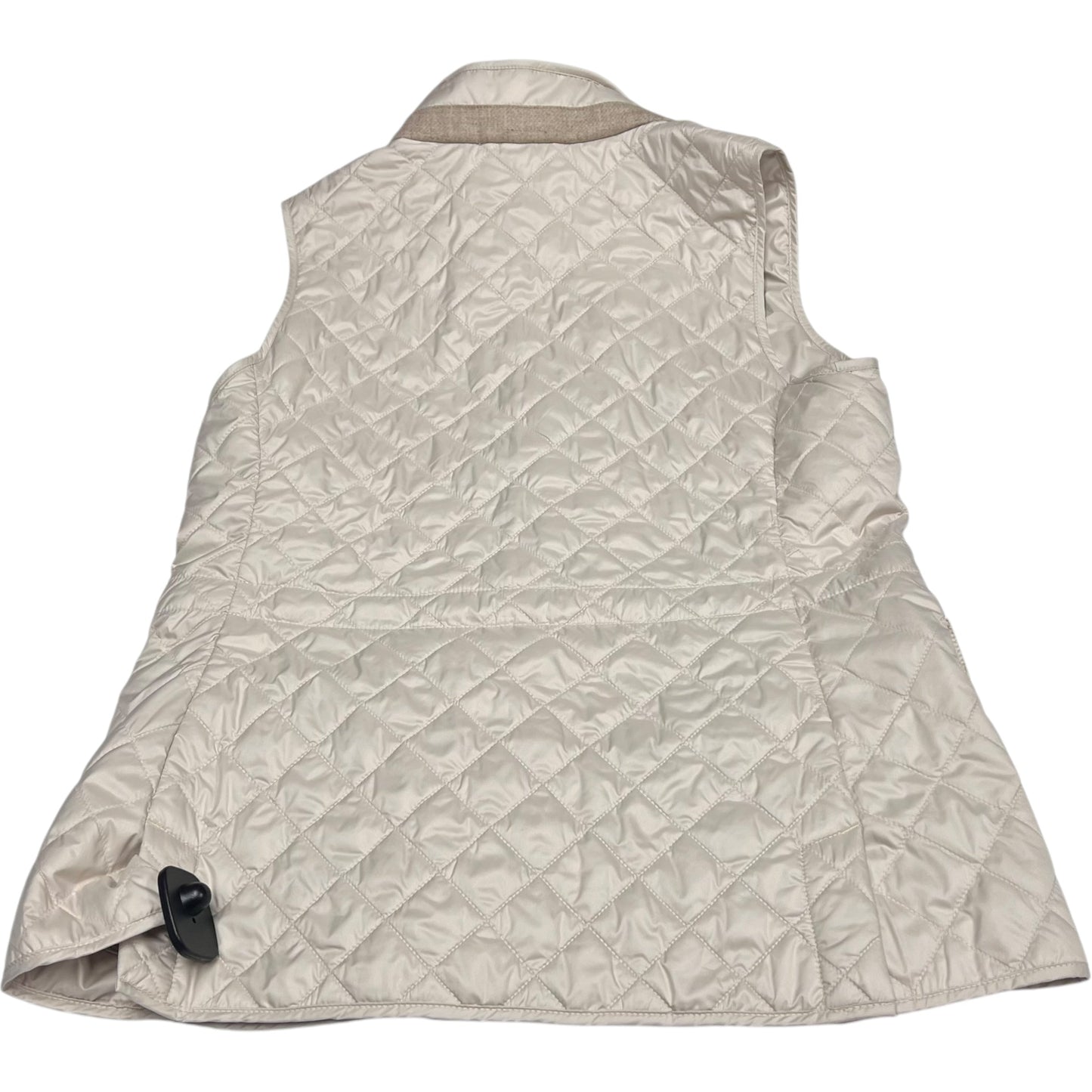 Vest Puffer & Quilted By Peter Miller In Cream, Size: M