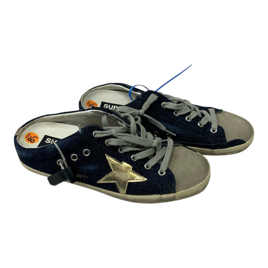 Shoes Luxury Designer By Golden Goose In Navy, Size: 8.5