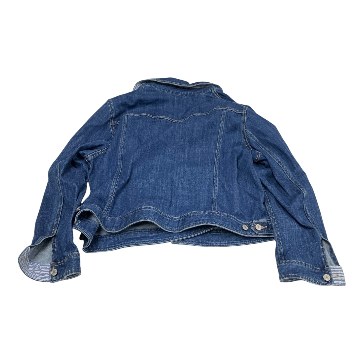 Jacket Denim By Talbots In Blue Denim, Size: 3x