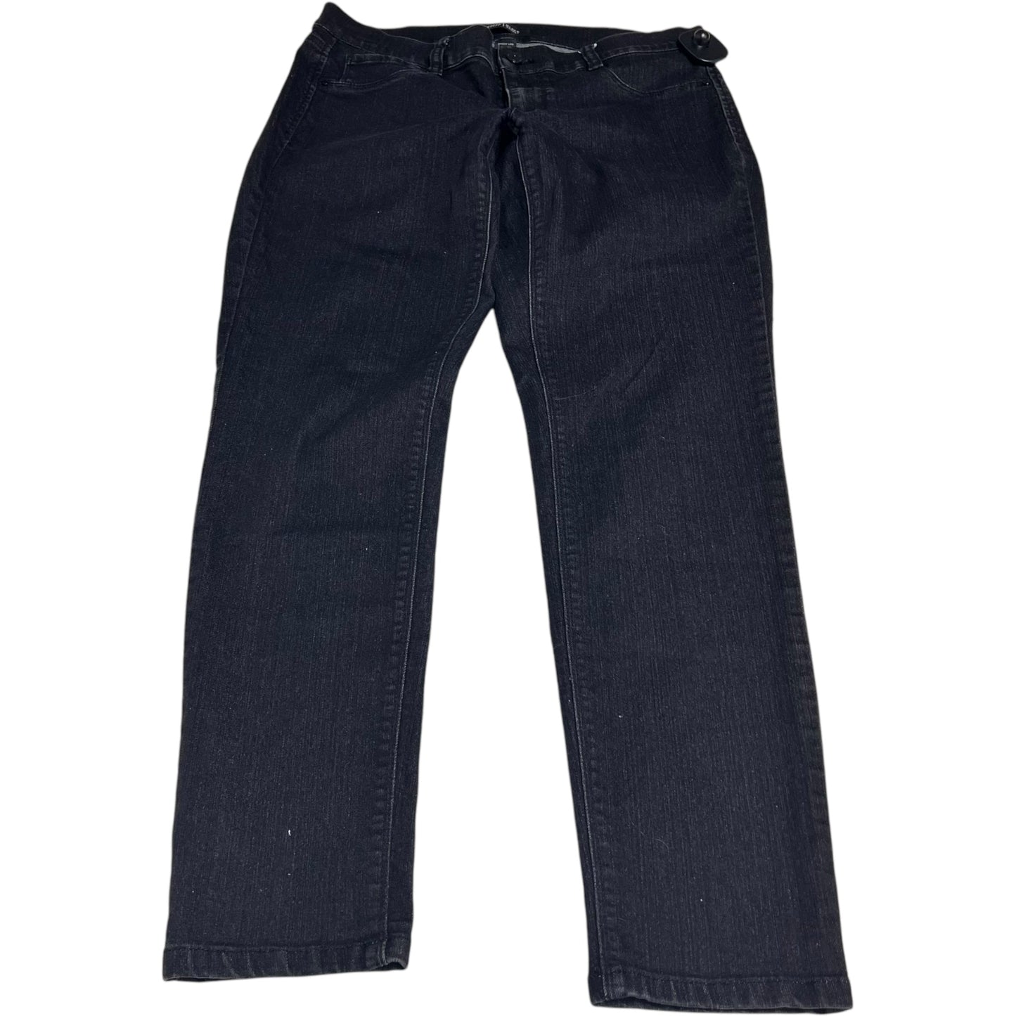 Jeans Straight By White House Black Market In Black Denim, Size: M