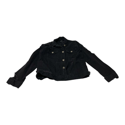 Jacket Denim By Forever 21 In Black, Size: M