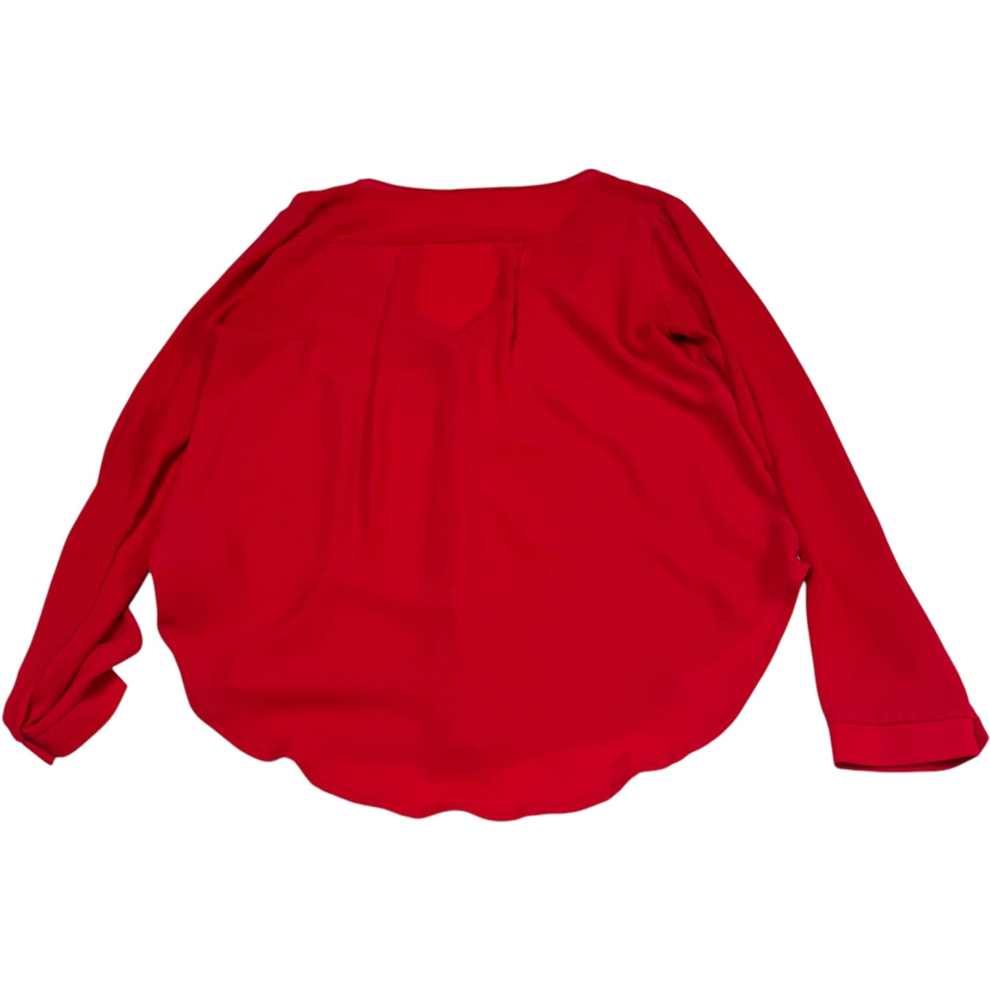 Blouse Long Sleeve By Lush In Red, Size: S