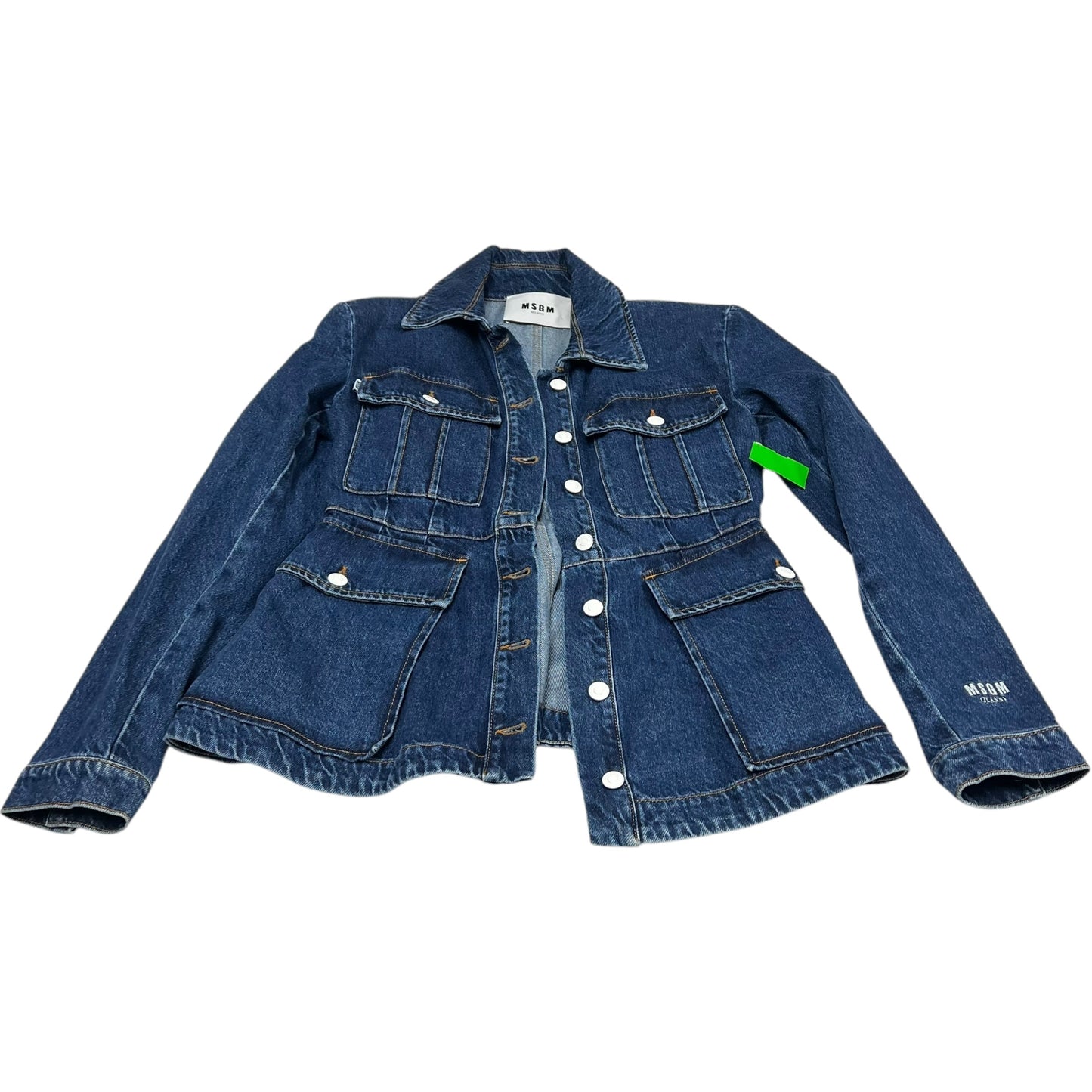 Jacket Denim By MSGM X Milano In Blue Denim, Size: S