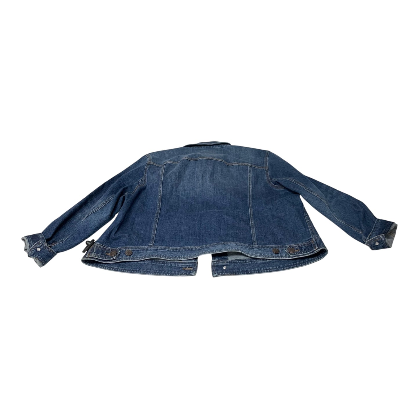 Jacket Denim By Talbots In Blue Denim, Size: 2x