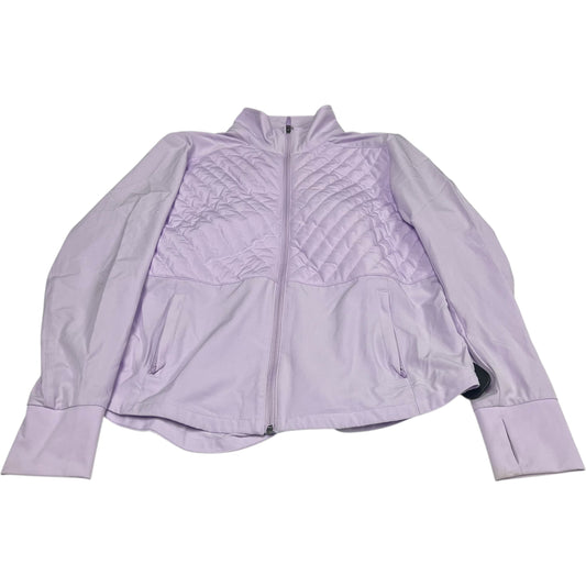 Athletic Jacket By Tek Gear In Purple, Size: L