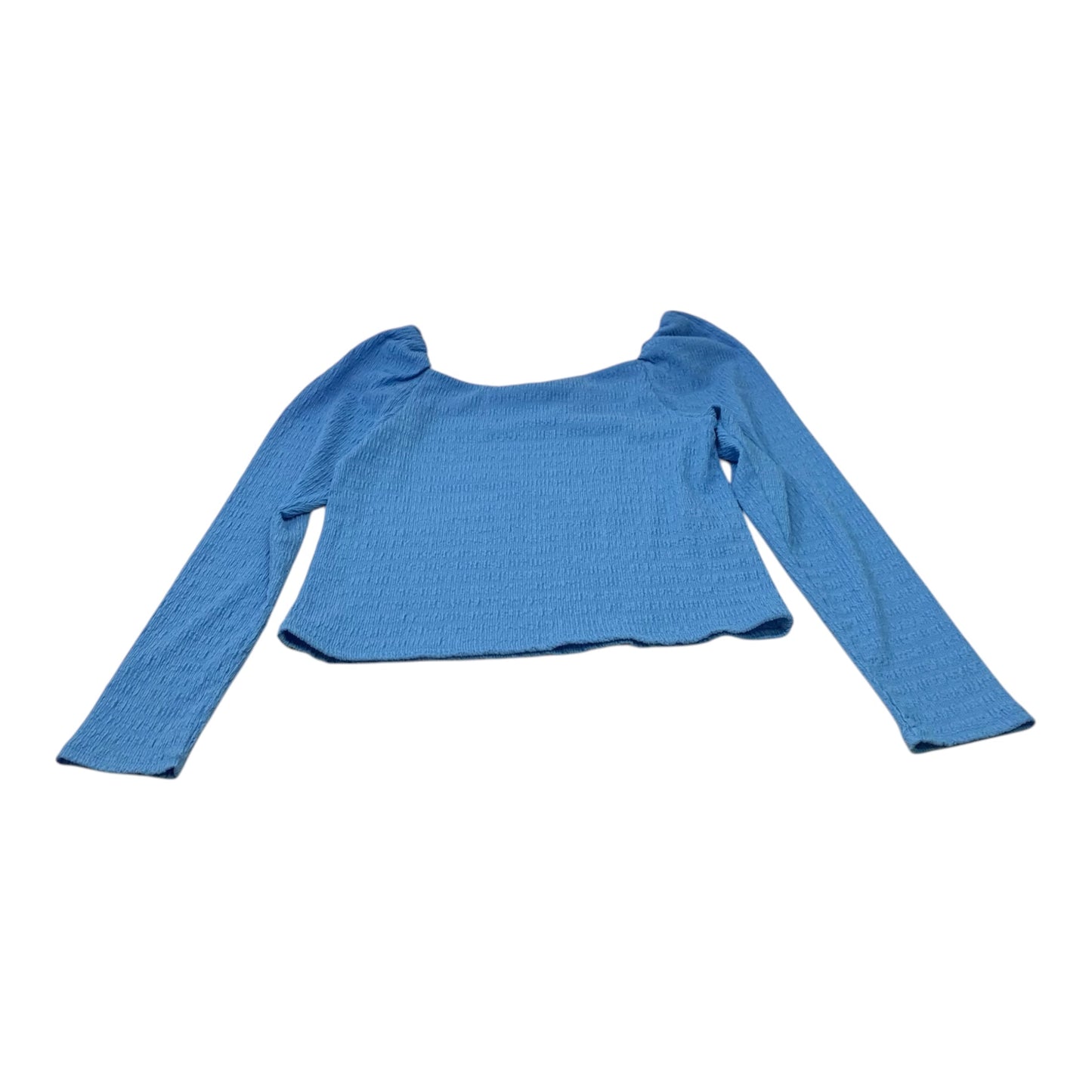 Top Long Sleeve By H&m In Blue, Size: M