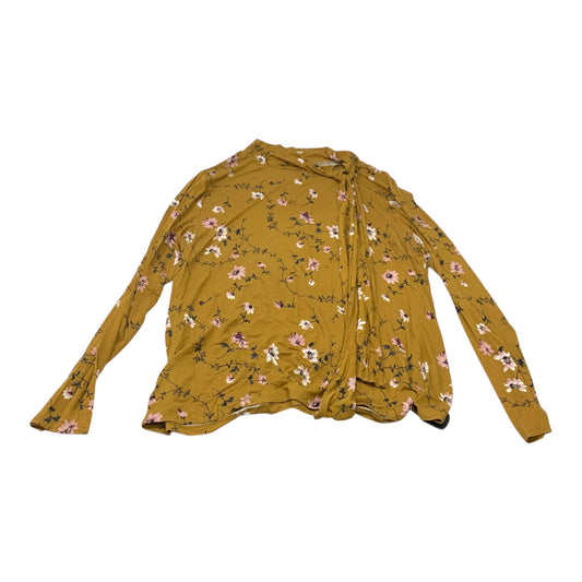 Top Long Sleeve By Ann Taylor In Yellow, Size: Xl