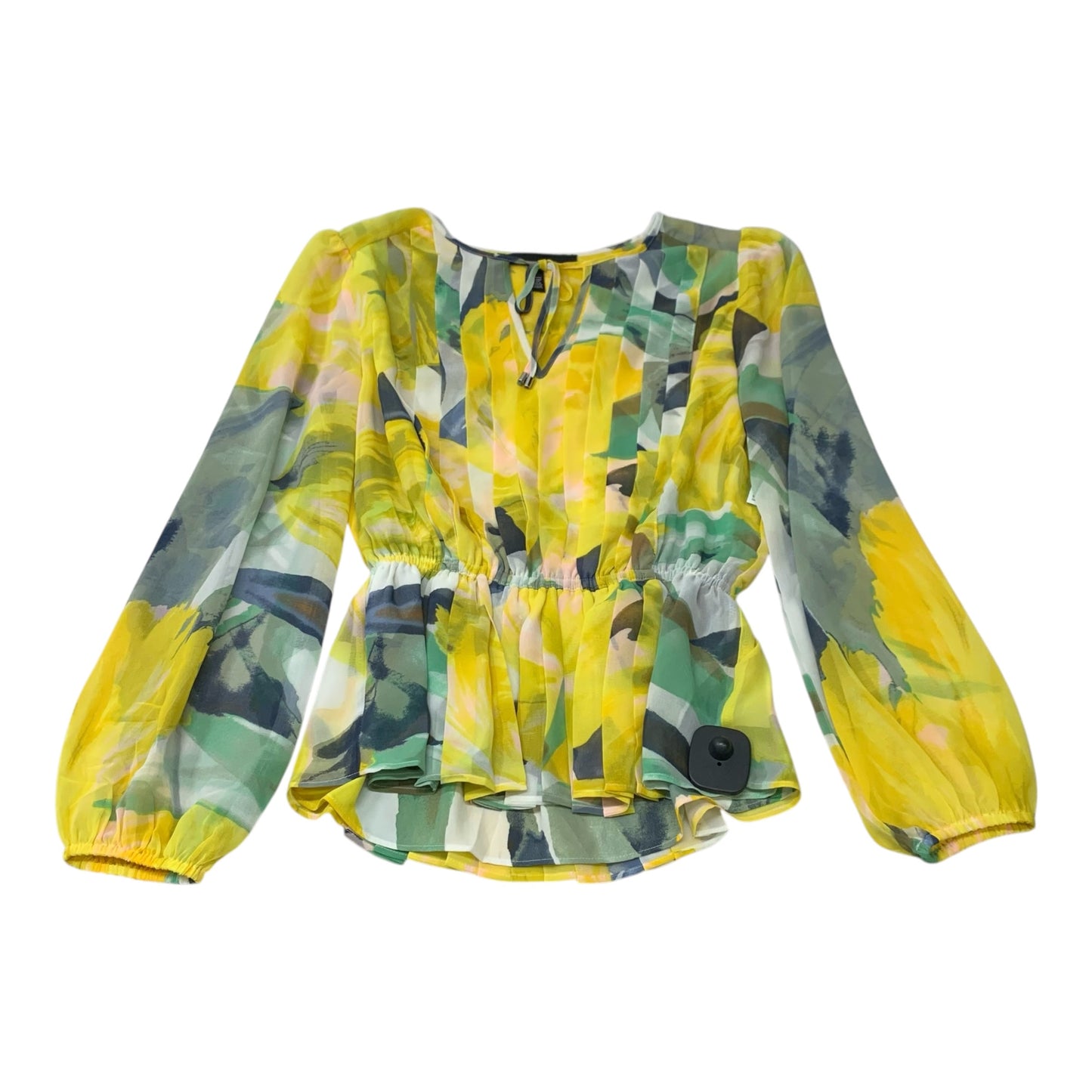 Top Long Sleeve By White House Black Market In Yellow, Size: S