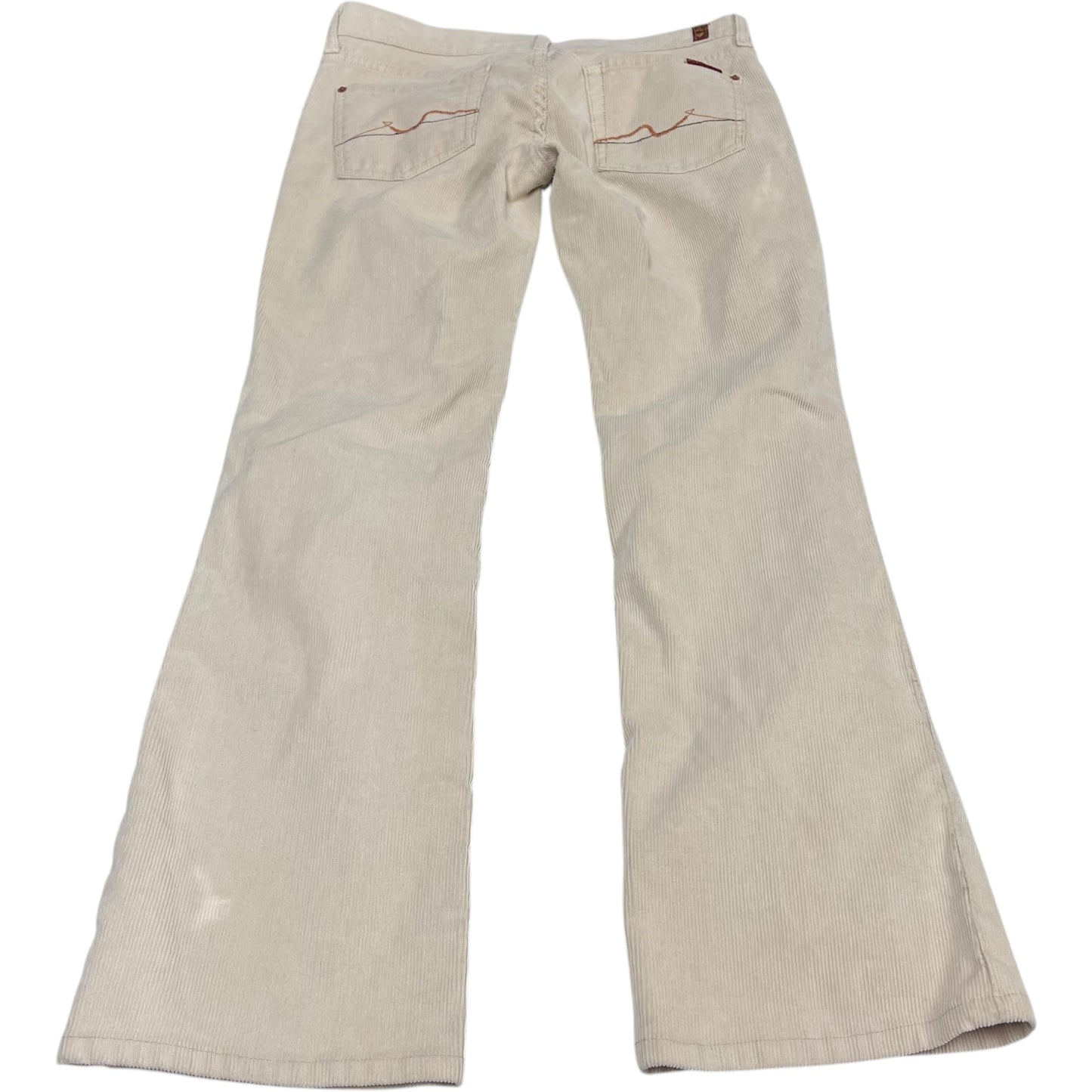 Pants Designer By 7 For All Mankind In Cream, Size: 8