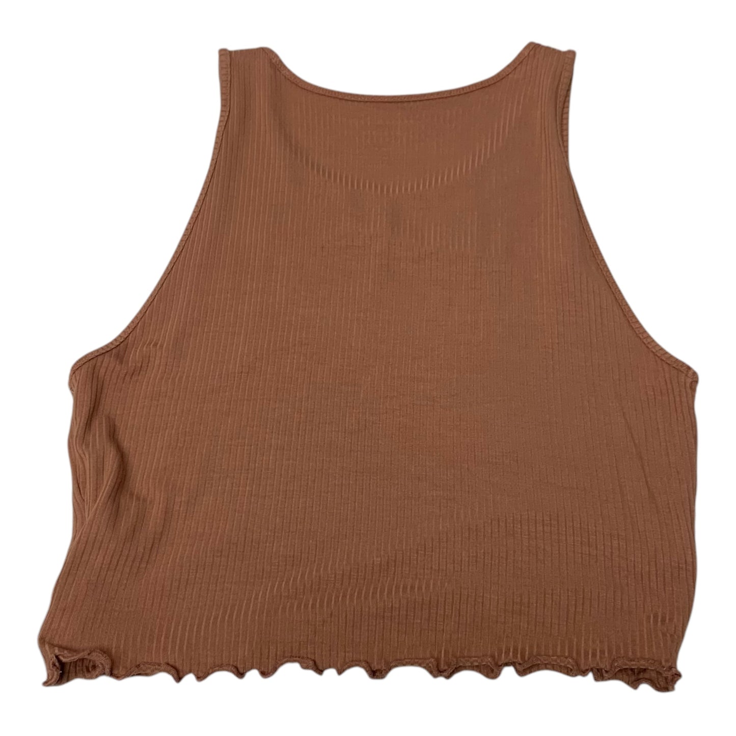 Top Sleeveless By American Eagle In Brown, Size: M