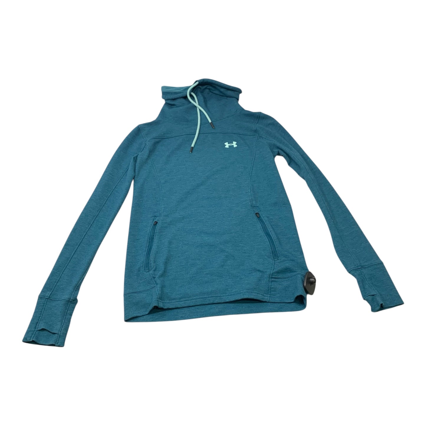 Athletic Sweatshirt Collar By Under Armour In Teal, Size: Xs