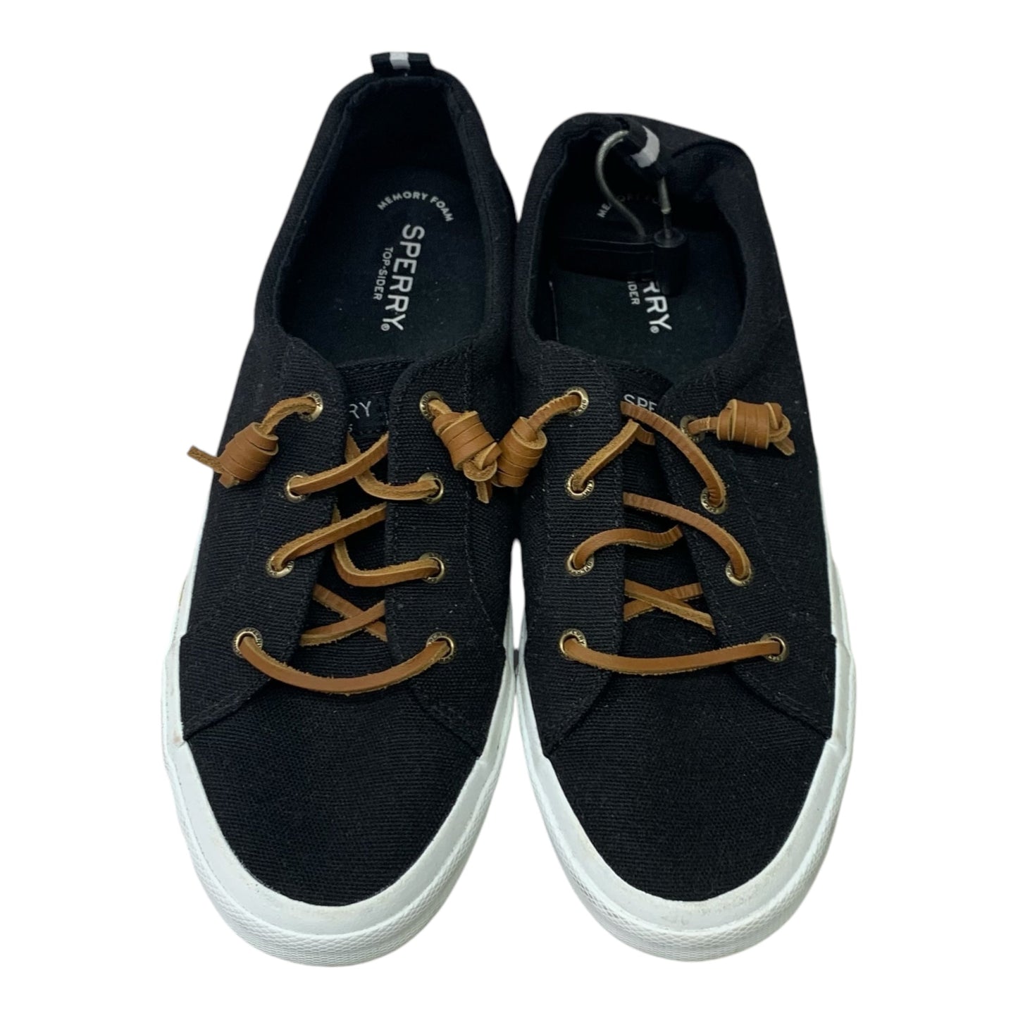 Shoes Sneakers By Sperry In Black, Size: 10