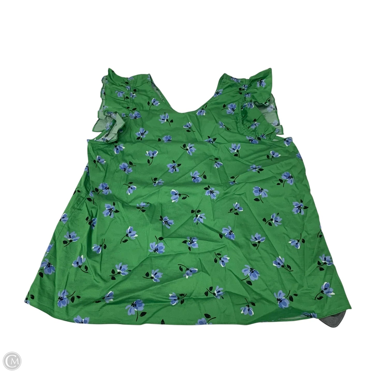 Top Sleeveless Designer By Kate Spade In Green, Size: M