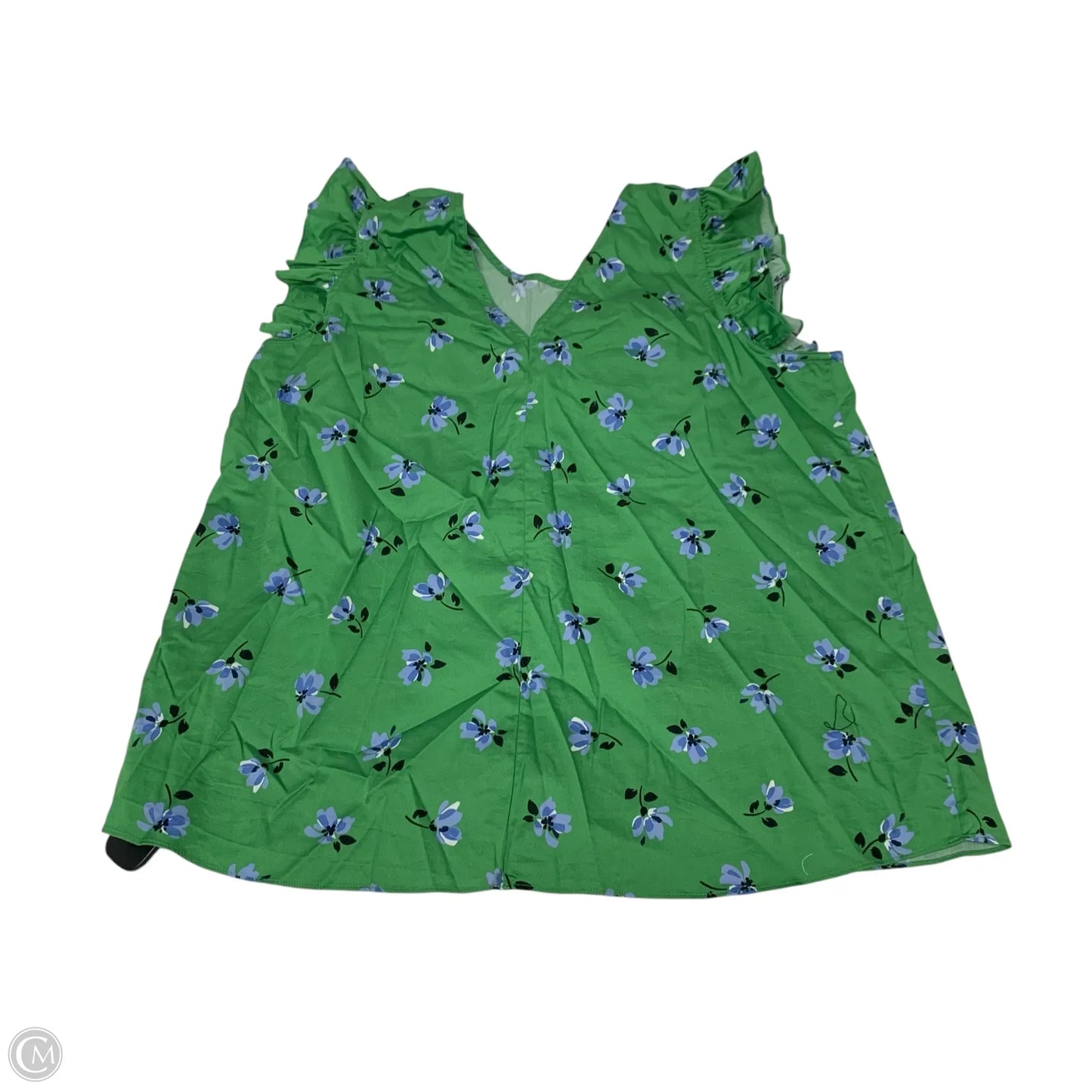 Top Sleeveless Designer By Kate Spade In Green, Size: M