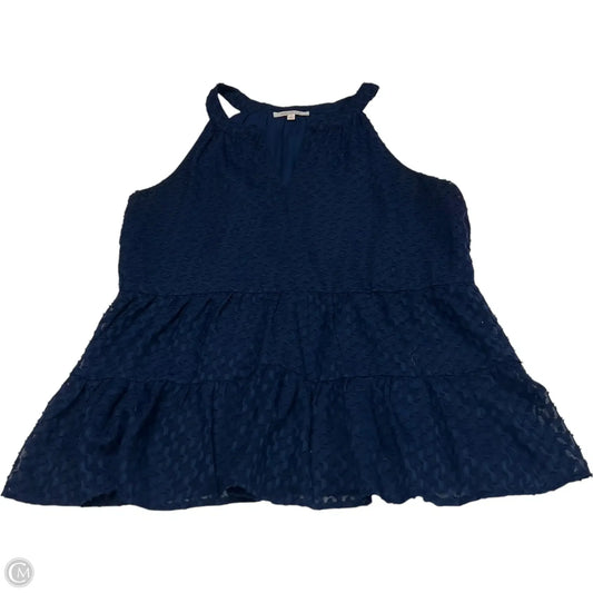 Top Sleeveless By Skies Are Blue In Blue, Size: M