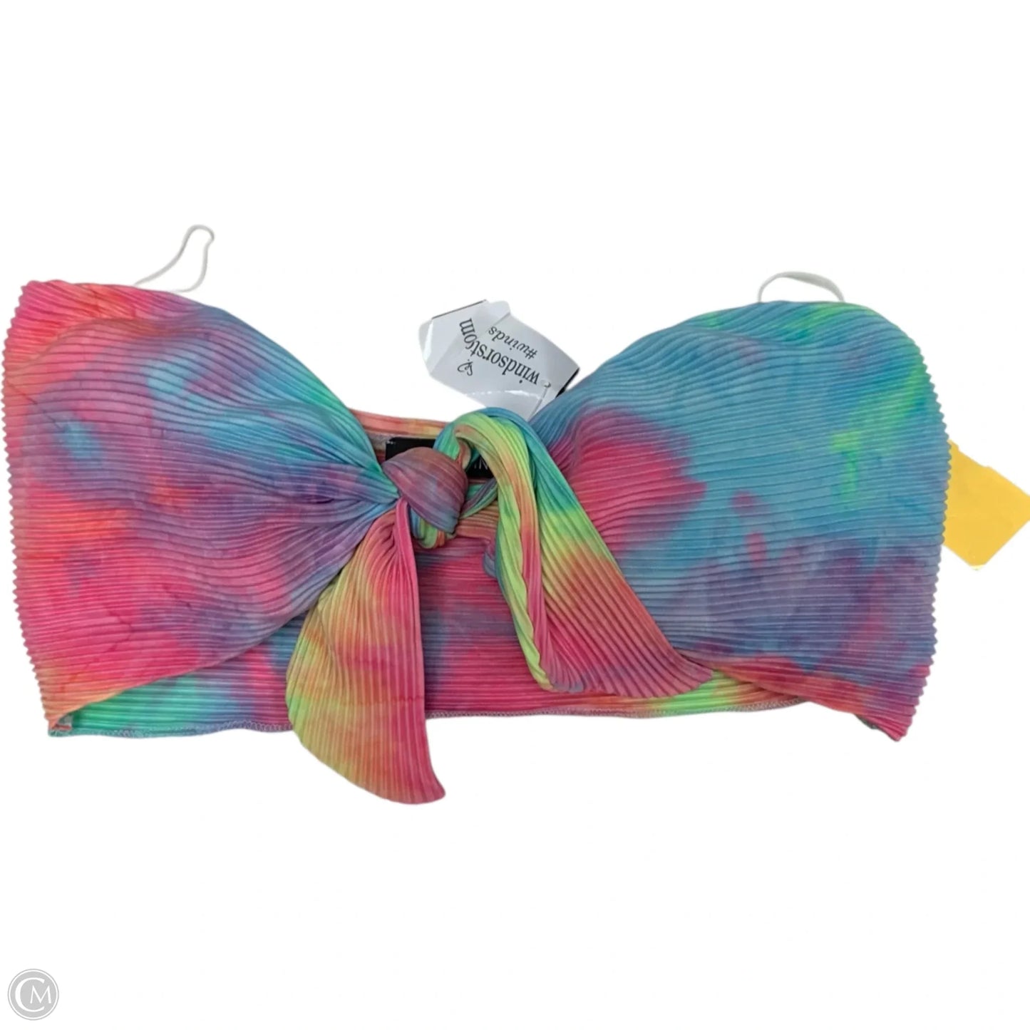 Swimsuit Top By Win Win In Tie Dye Print, Size: S