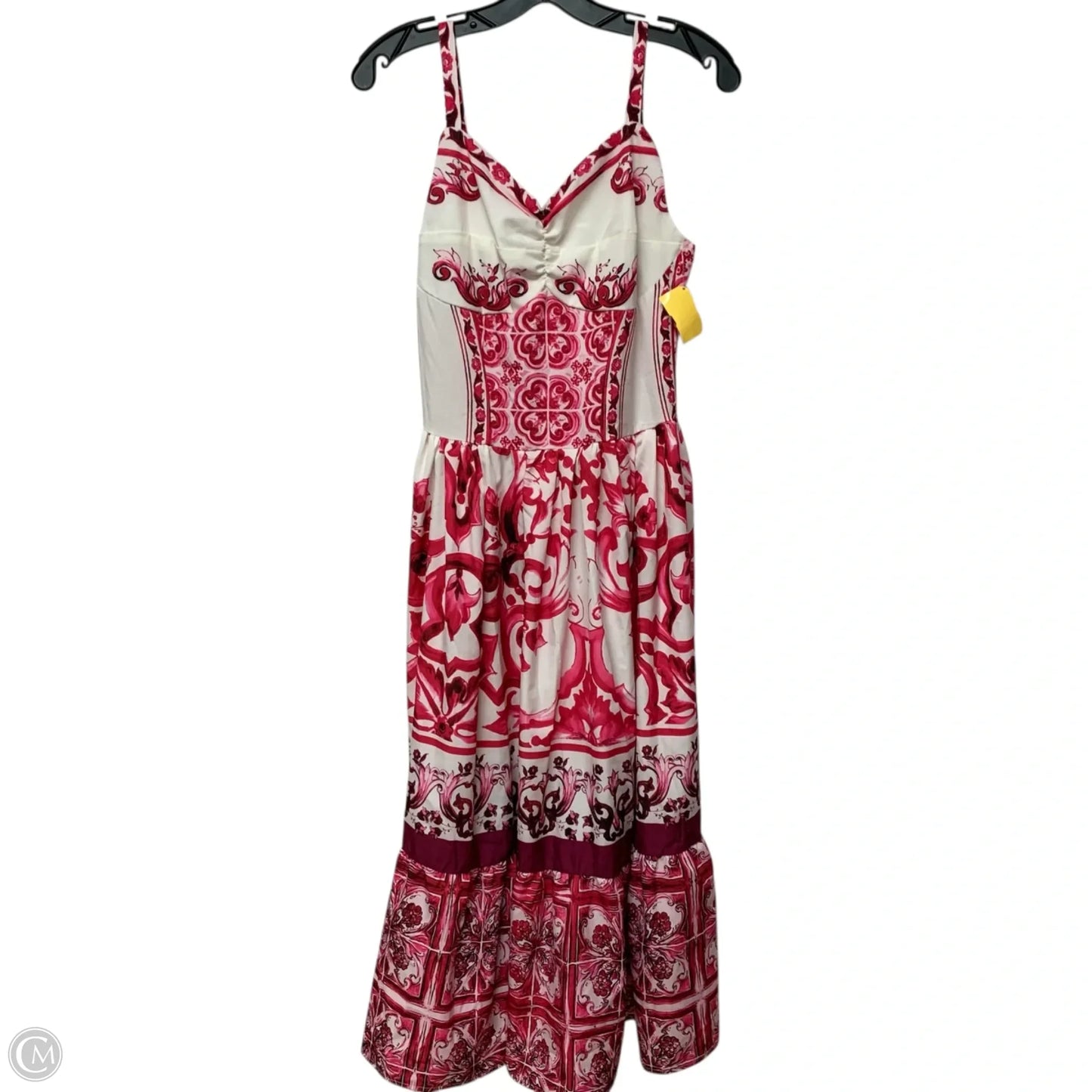 Dress Casual Maxi By Kanari B In Pink & White, Size: S