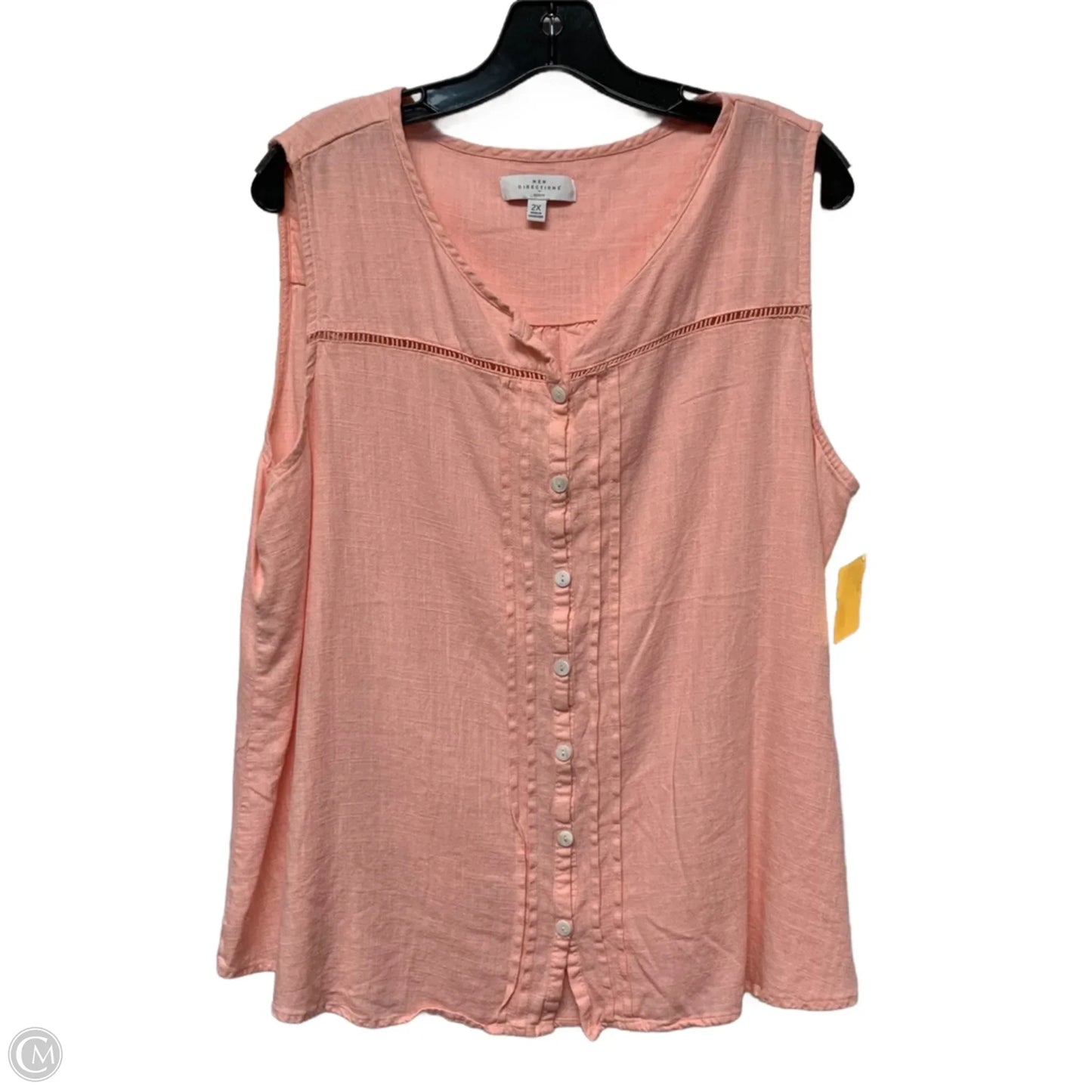 Top Sleeveless By New Directions In Pink, Size: 2x