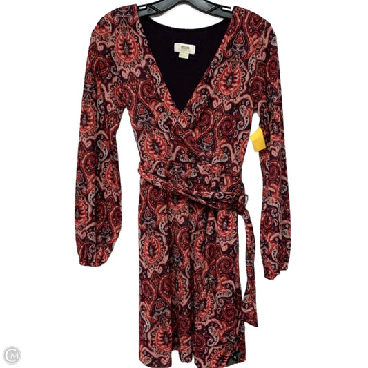 Dress Casual Short By Maeve In Purple & Red, Size: Xs