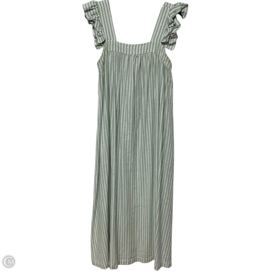 Dress Casual Maxi By A New Day In Green & White, Size: M