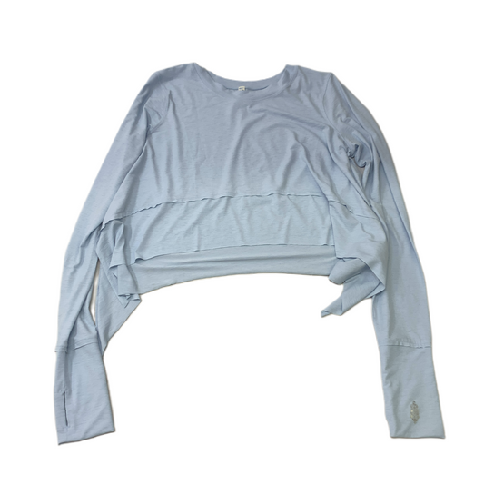 Blue  Athletic Top Long Sleeve Crewneck By Free People  Size: Xs