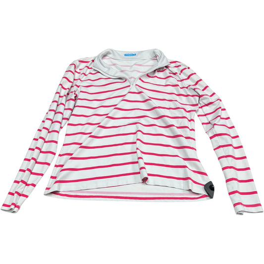 Athletic Jacket By J Mclaughlin In Pink & White, Size: M