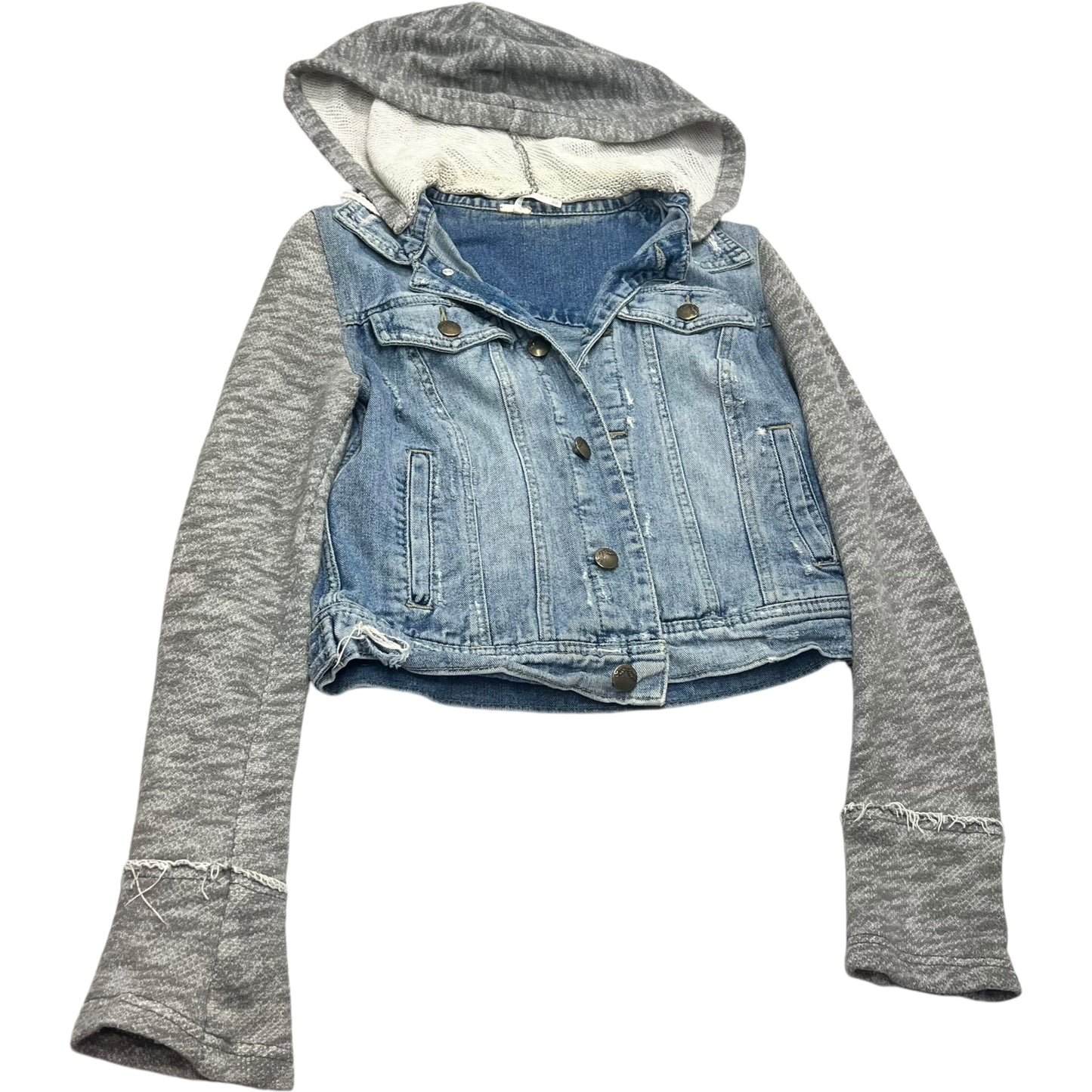 Jacket Denim By Free People In Blue Denim, Size: Xs