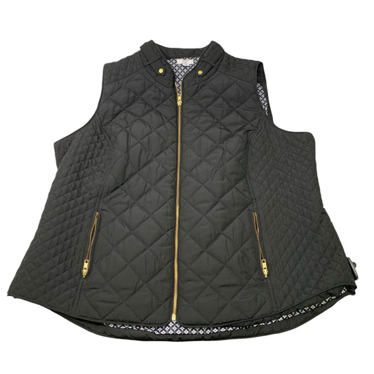 Vest Puffer & Quilted By Crown And Ivy In Black, Size: 3x