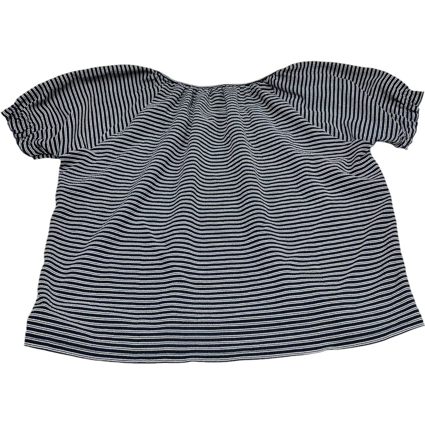 Top Short Sleeve By Madewell In Navy, Size: L