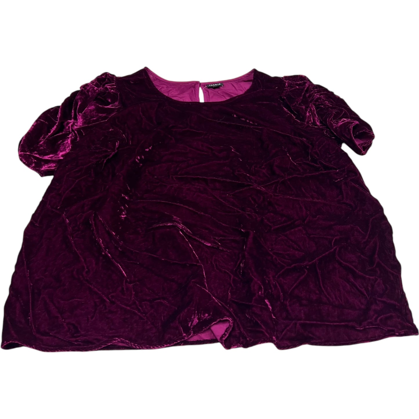 Top Short Sleeve By Torrid In Purple, Size: 2x