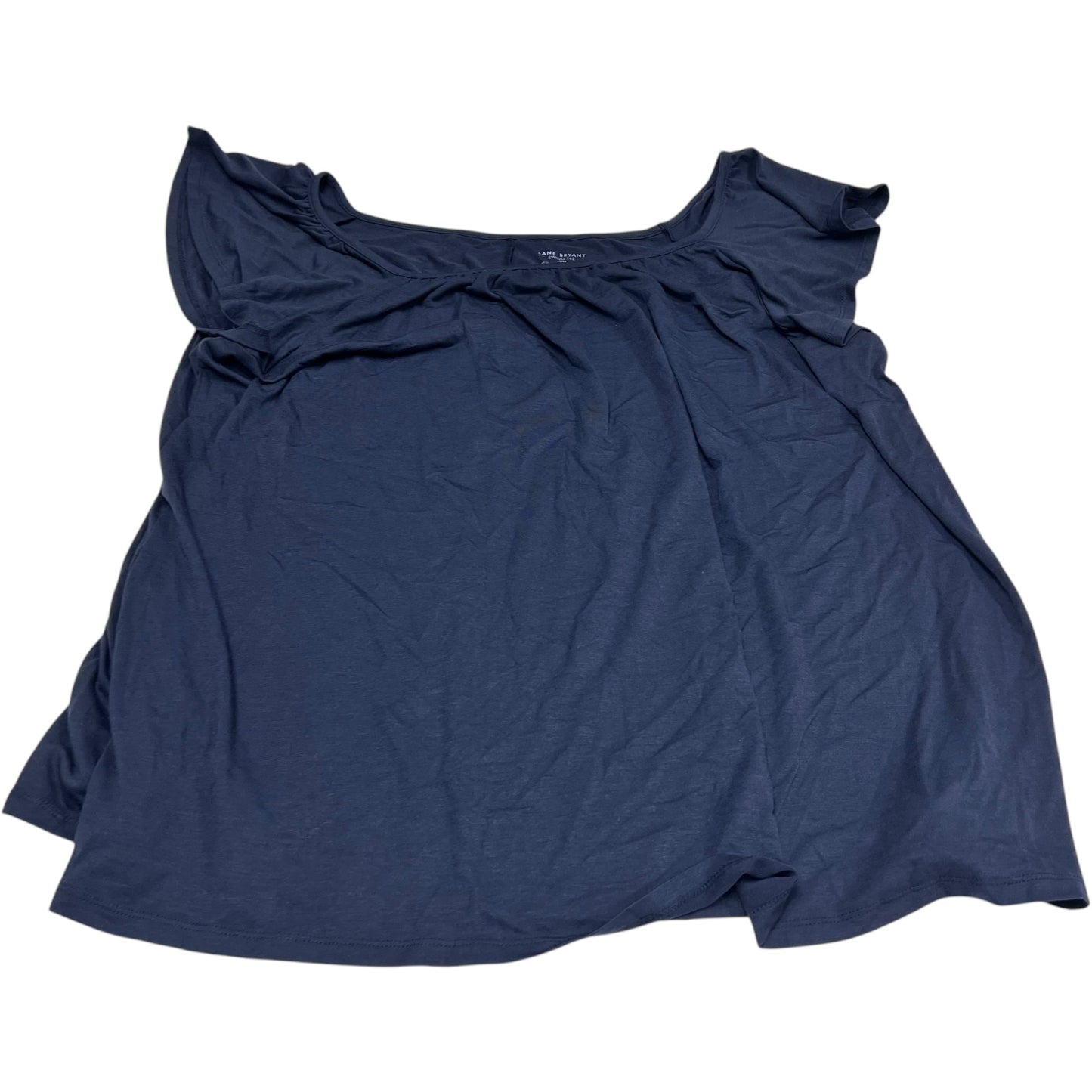 Top Short Sleeve By Lane Bryant In Navy, Size: 3x