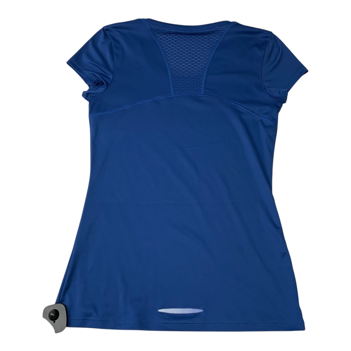 Athletic Top Short Sleeve By Under Armour In Blue, Size: S