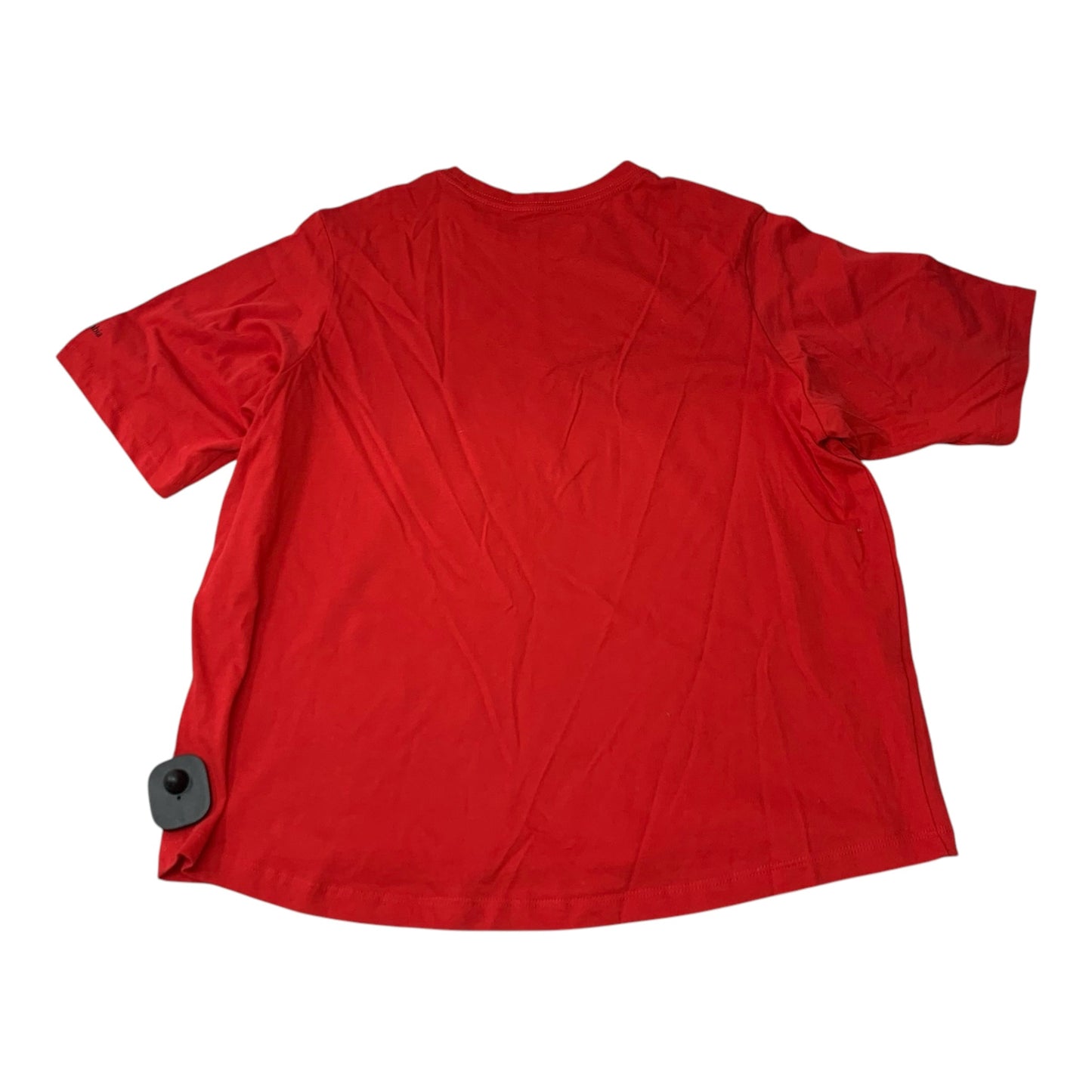 Athletic Top Short Sleeve By Columbia In Red, Size: M