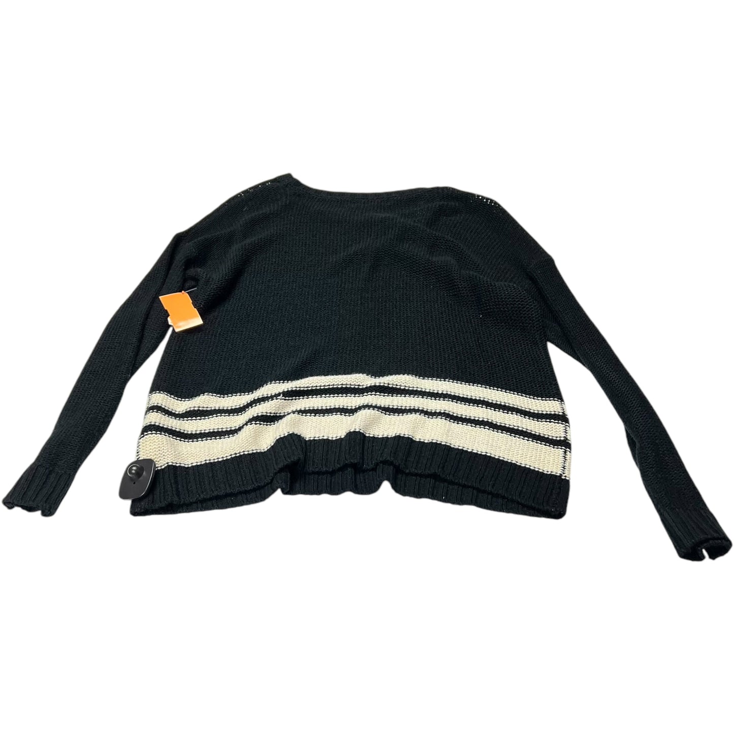 Sweater By Forever 21 In Black Cream, Size: 1x