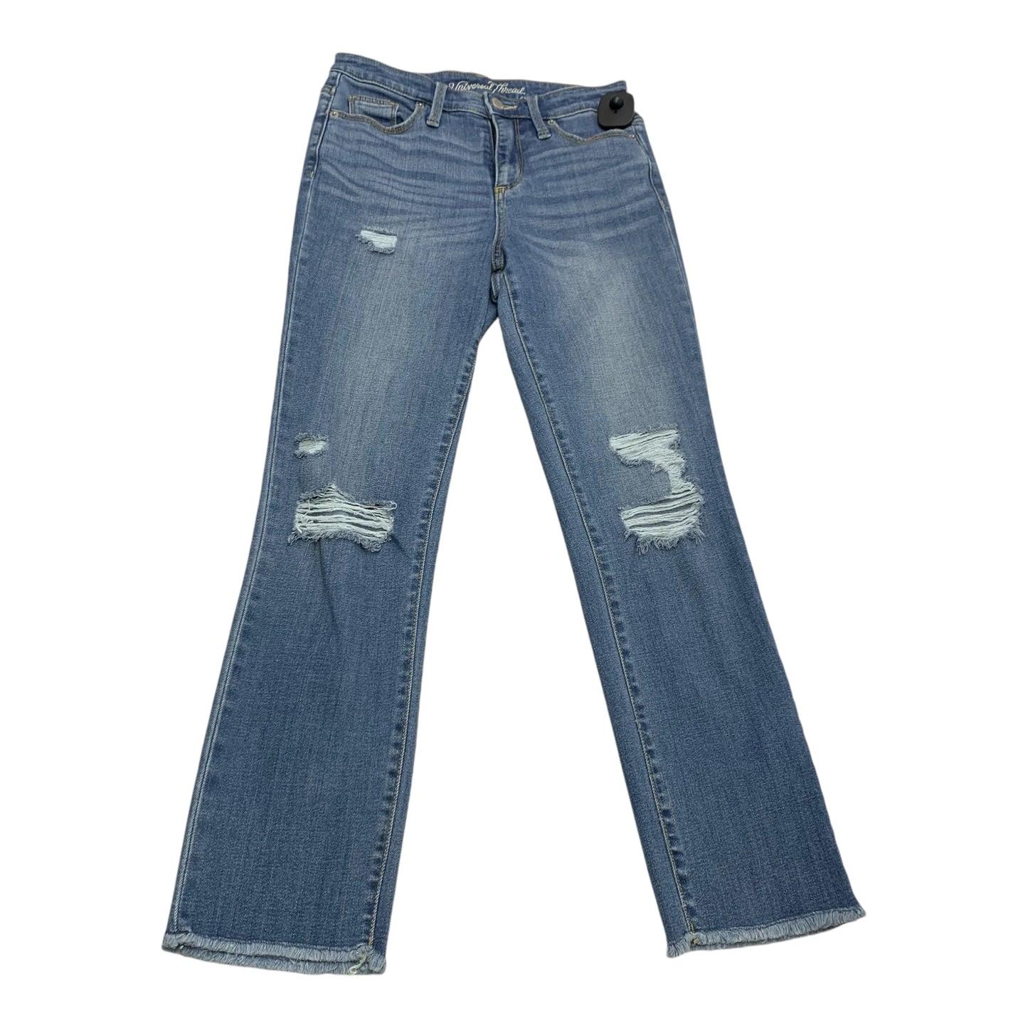 Jeans Straight By Universal Thread In Blue Denim, Size: 0