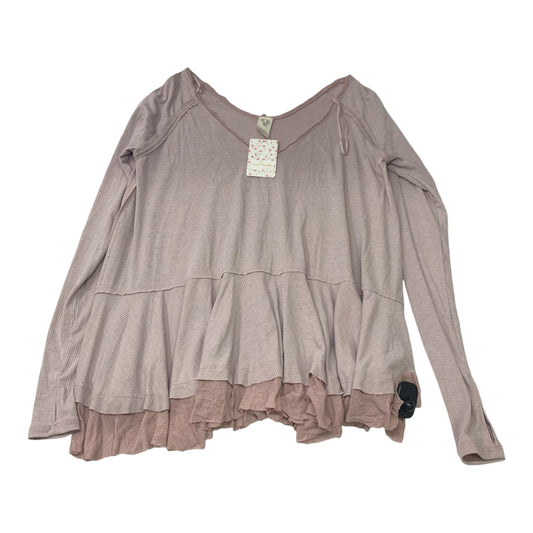 Top Long Sleeve By We The Free In Pink, Size: S