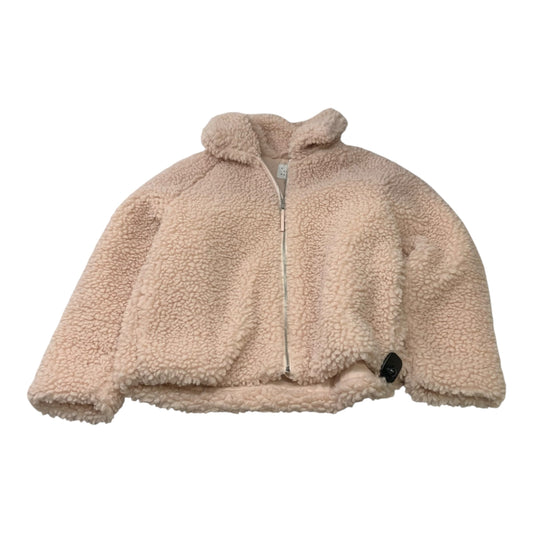 Jacket Faux Fur & Sherpa By A New Day In Pink, Size: L